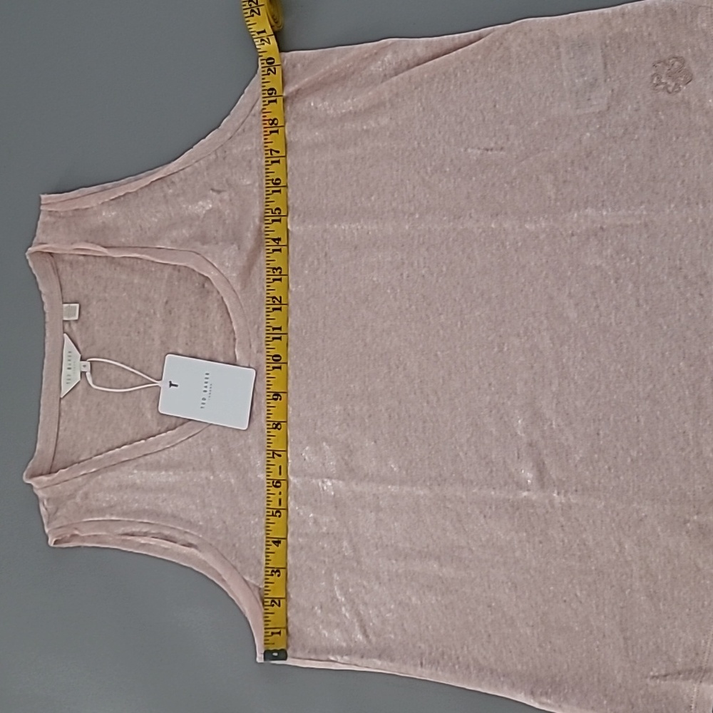 Ted Baker Lavanna Scpnck Metallic Vest Top Size 4 - Picture 8 of 9